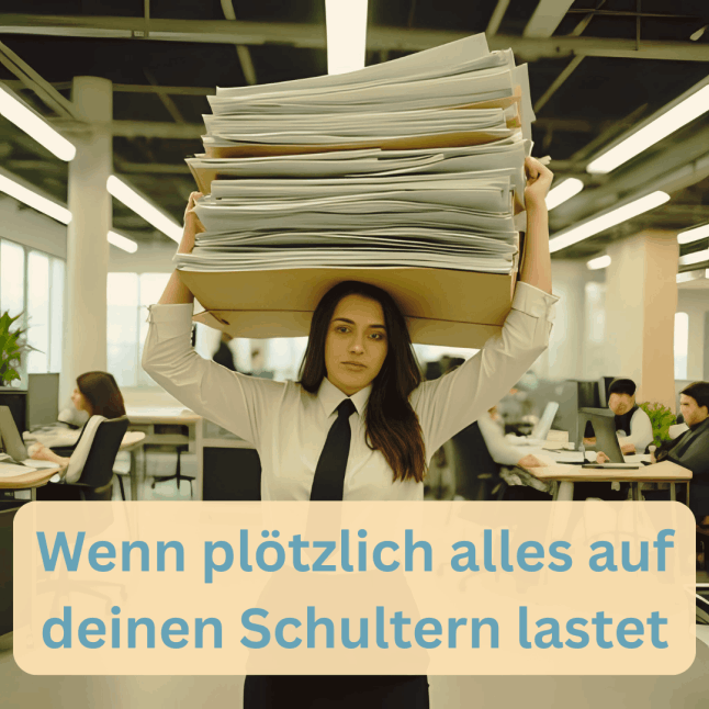 Wenn alles auf Deinen Schultern lastet