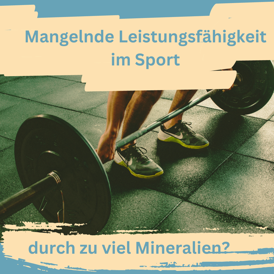 Sportliche Leistungsfähigkeit - zu viel Mineralien